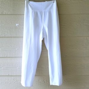 Denim 24/7 Roamans Off White Pull On Jeans 32W